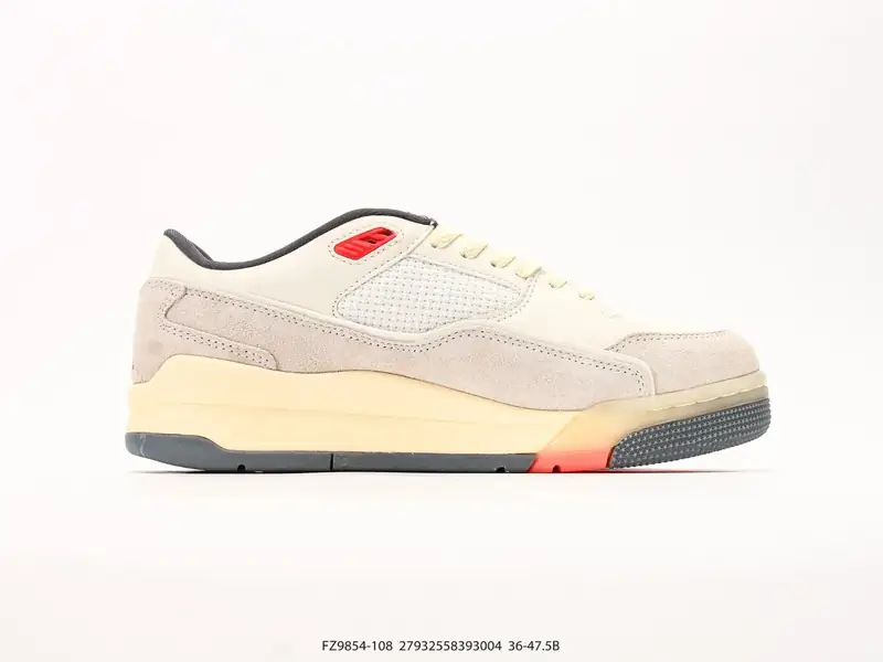 Jordan FLIGHT COURT 牛巴革 舒适百搭 防滑耐磨 低帮 复古篮球鞋 #Jordan Flight Court是Jordan Brand推出的复古风格篮球鞋，融合了经典 FZ9854-108 #27932558393004